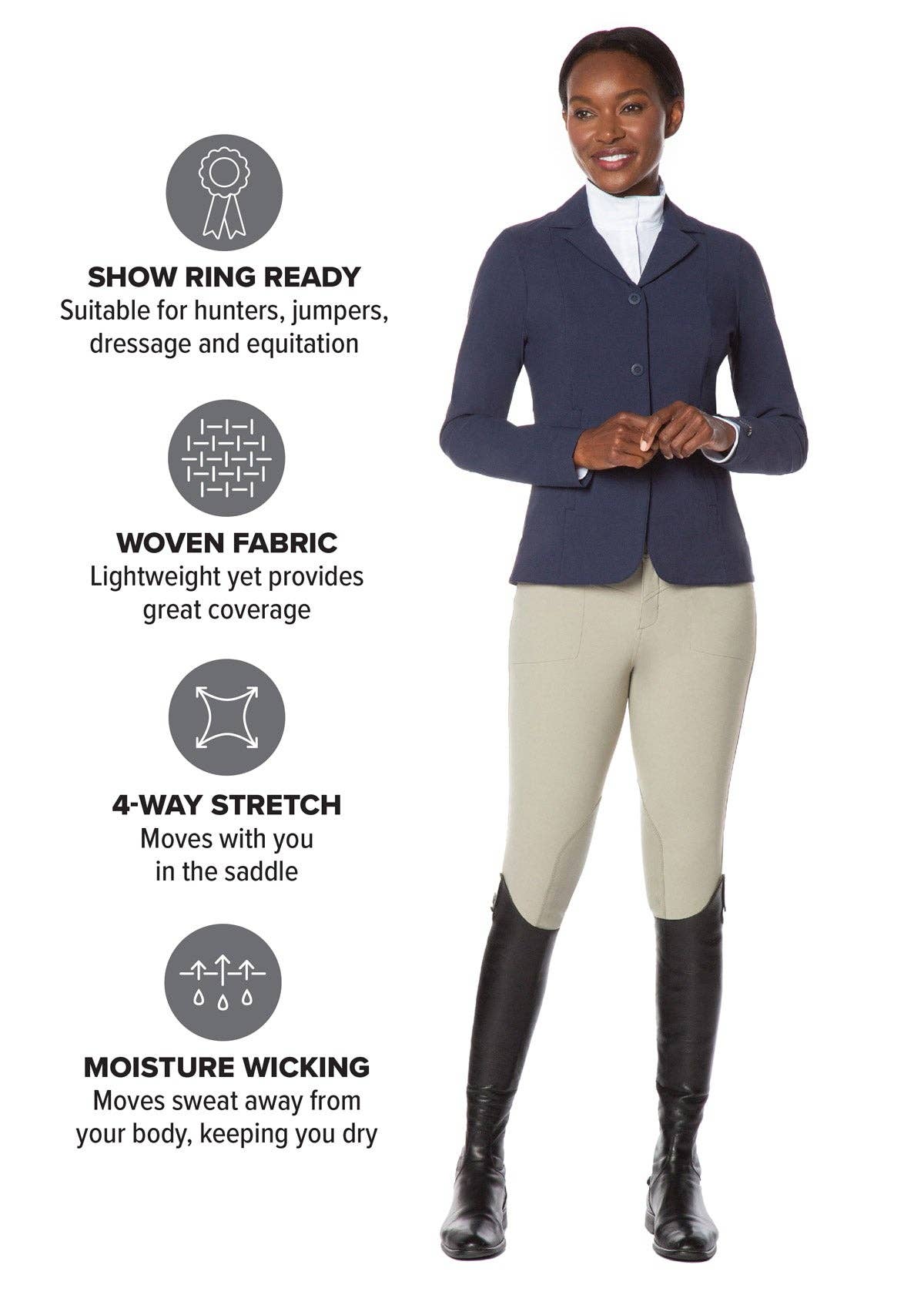 kerrits knee patch breeches sand