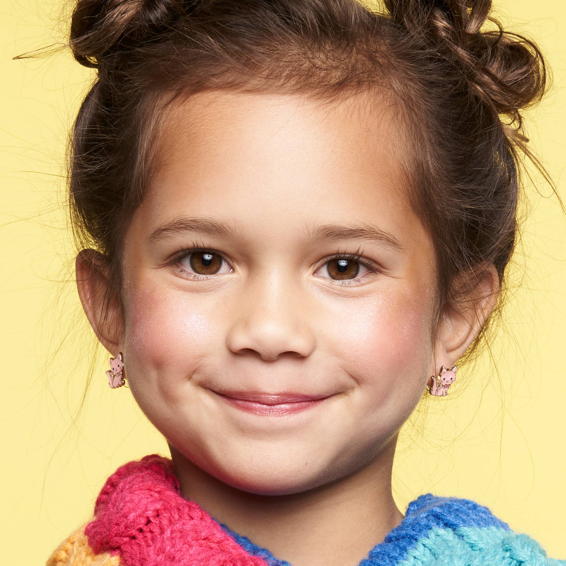 Pink Kitten earrings