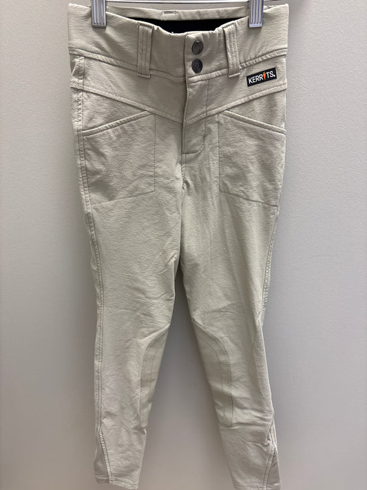 Kerrits Kids Tan Knee Patch Breeches - Medium