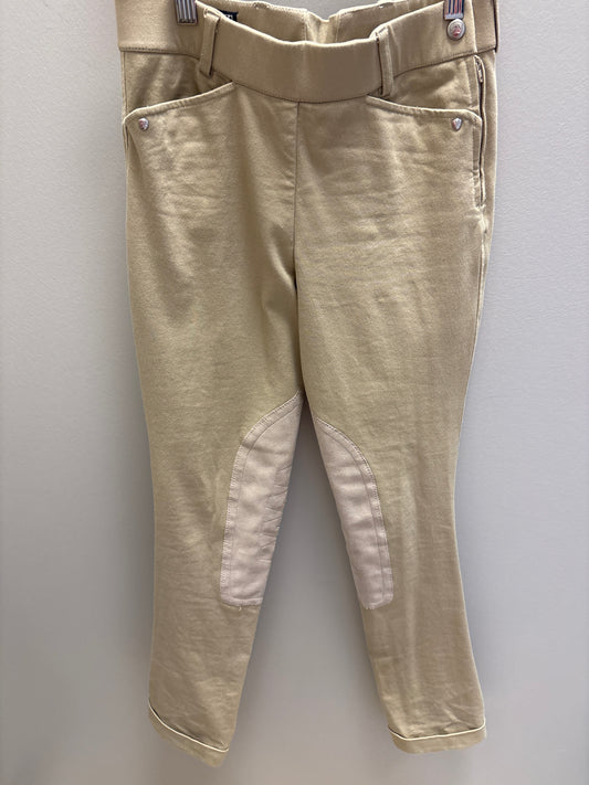 Ariat Tan Breeches Girls 14