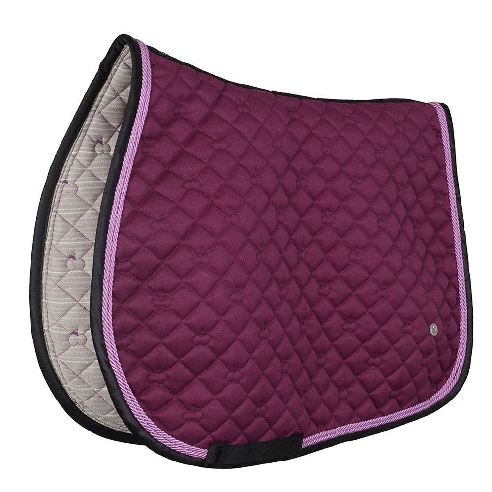 Dapplebay Sport Jump Saddle Pad: Plum / Full