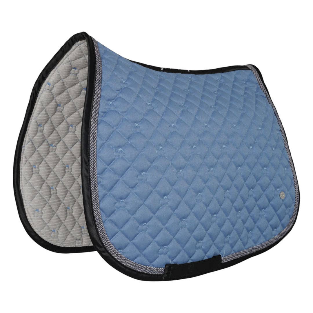 Dapplebay Sport Jump Saddle Pad: Ocean / Full