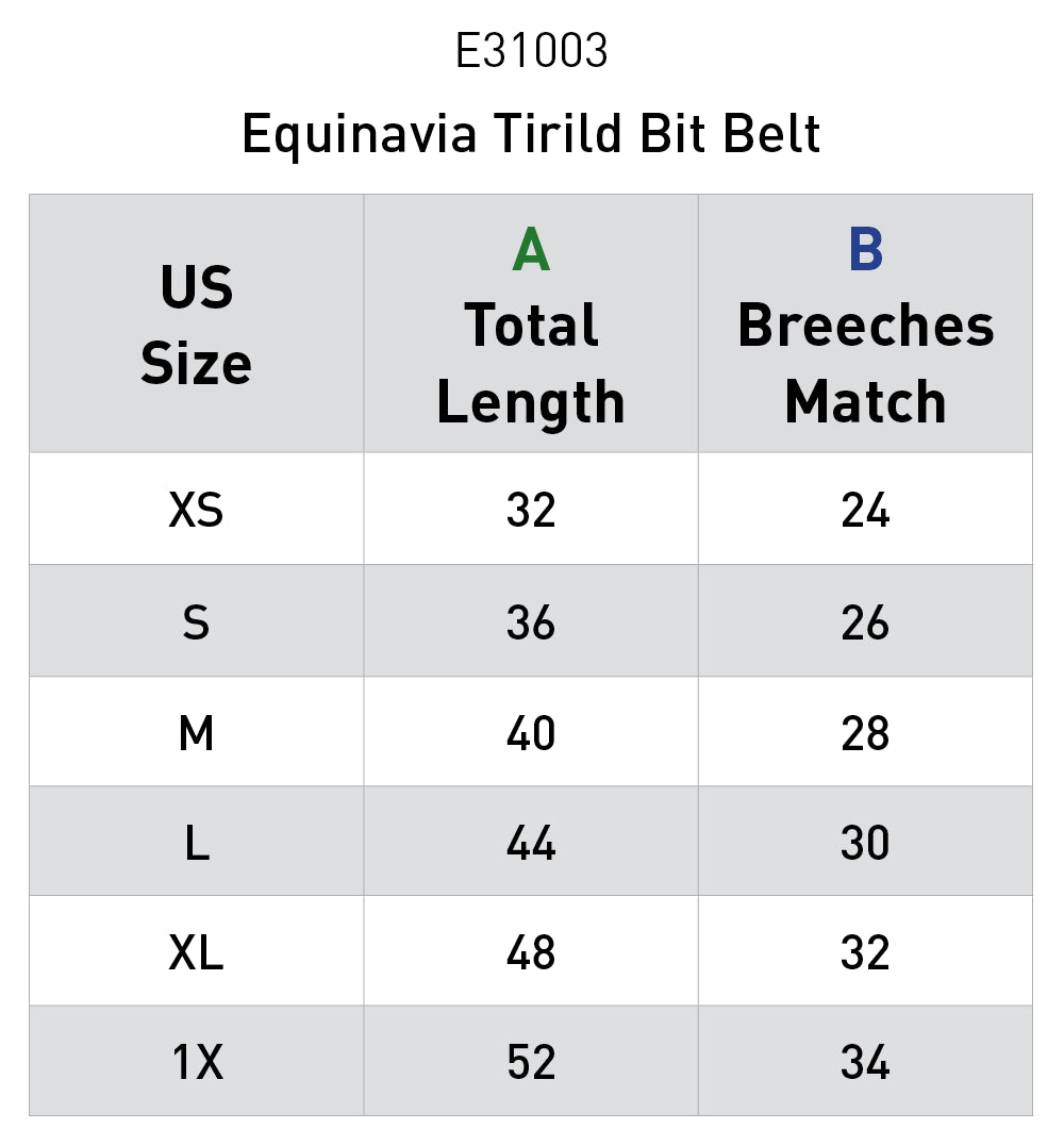 Equinavia Leather Bit Belt - Black