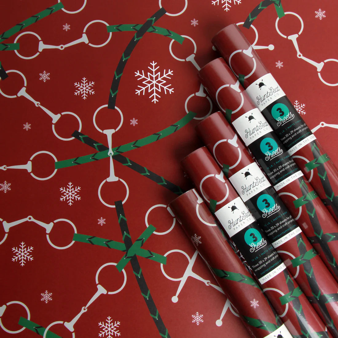 Holiday Horse Show - Equestrian Horse Gift Wrap Paper
