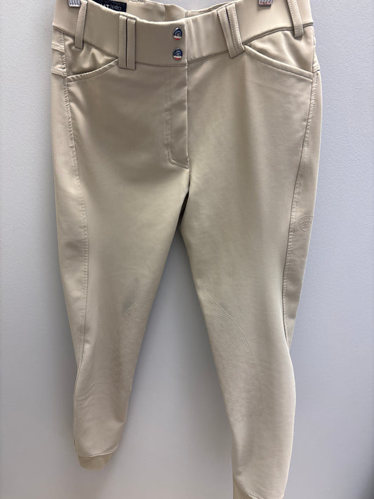 Ariat Pro Series Tan Knee Patch Breeches 28L
