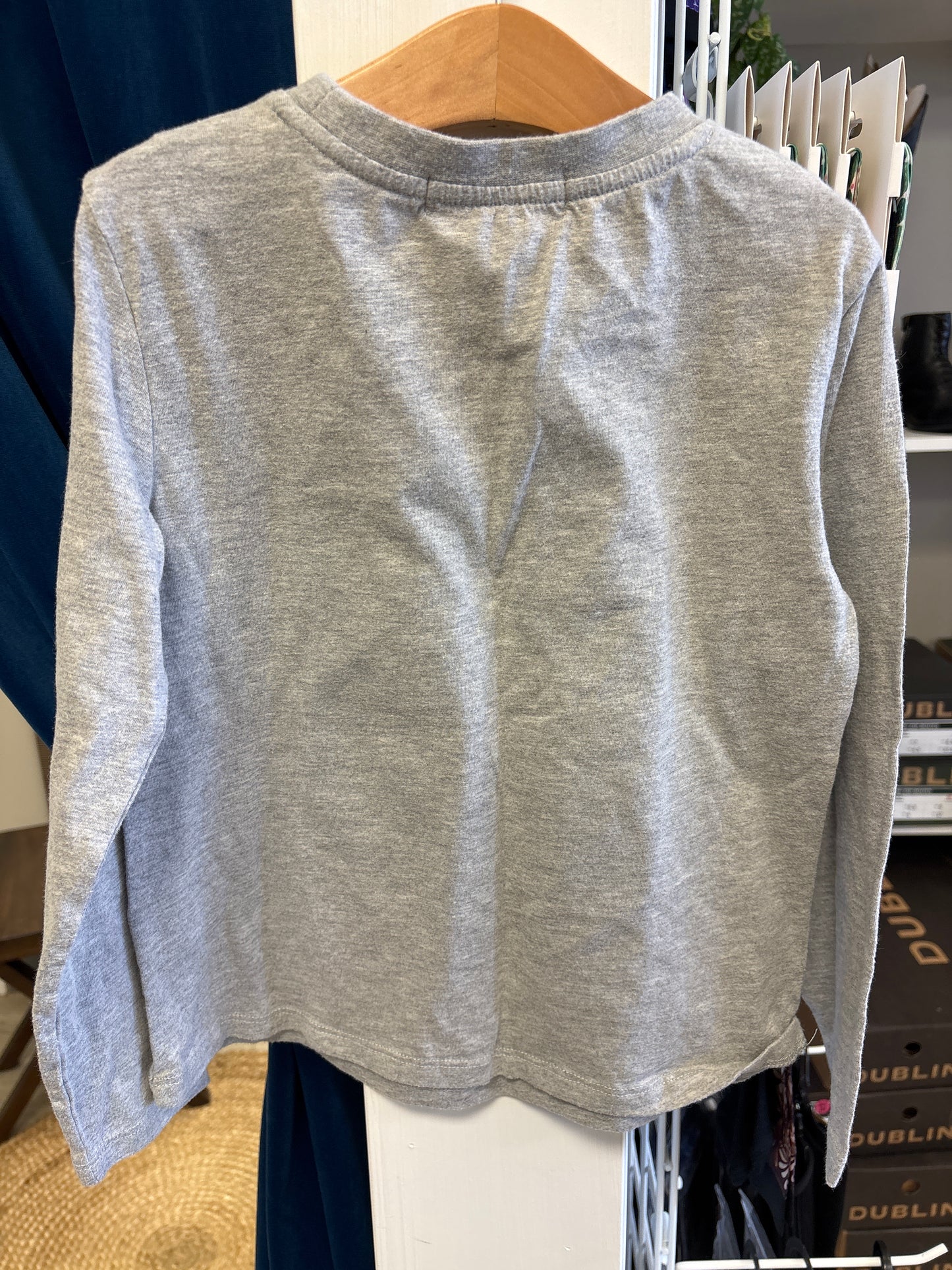 Gray Long Sleeve Horse Shirt - Girls S