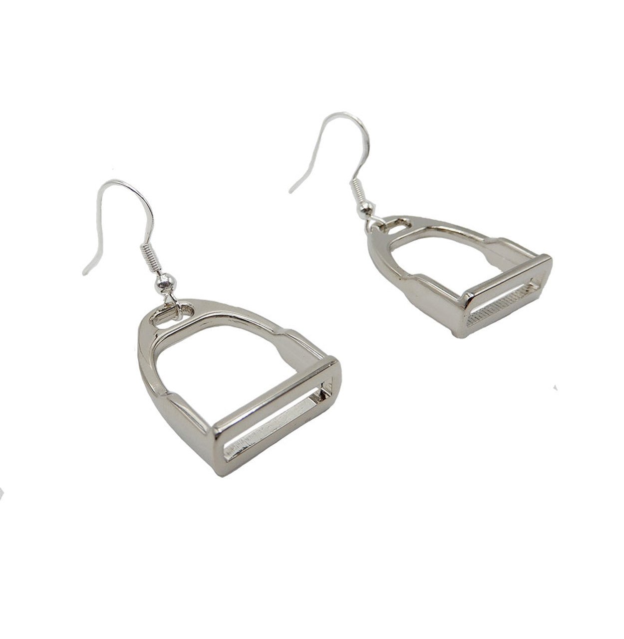 Silver Stirrup Earrings