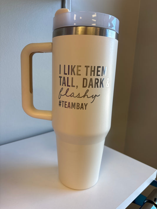 #teamBay Tumbler Cream