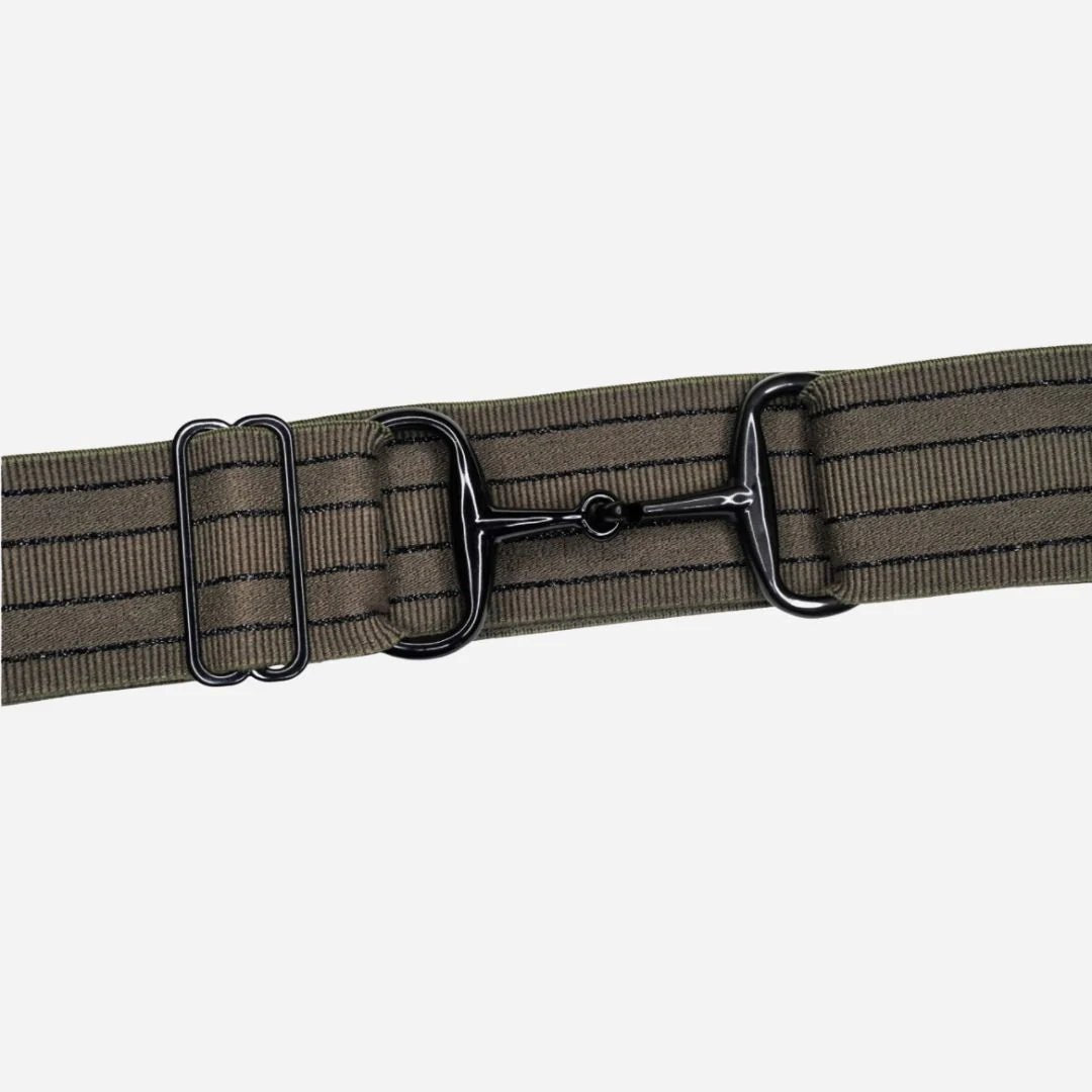 Brown snaffle bit belt