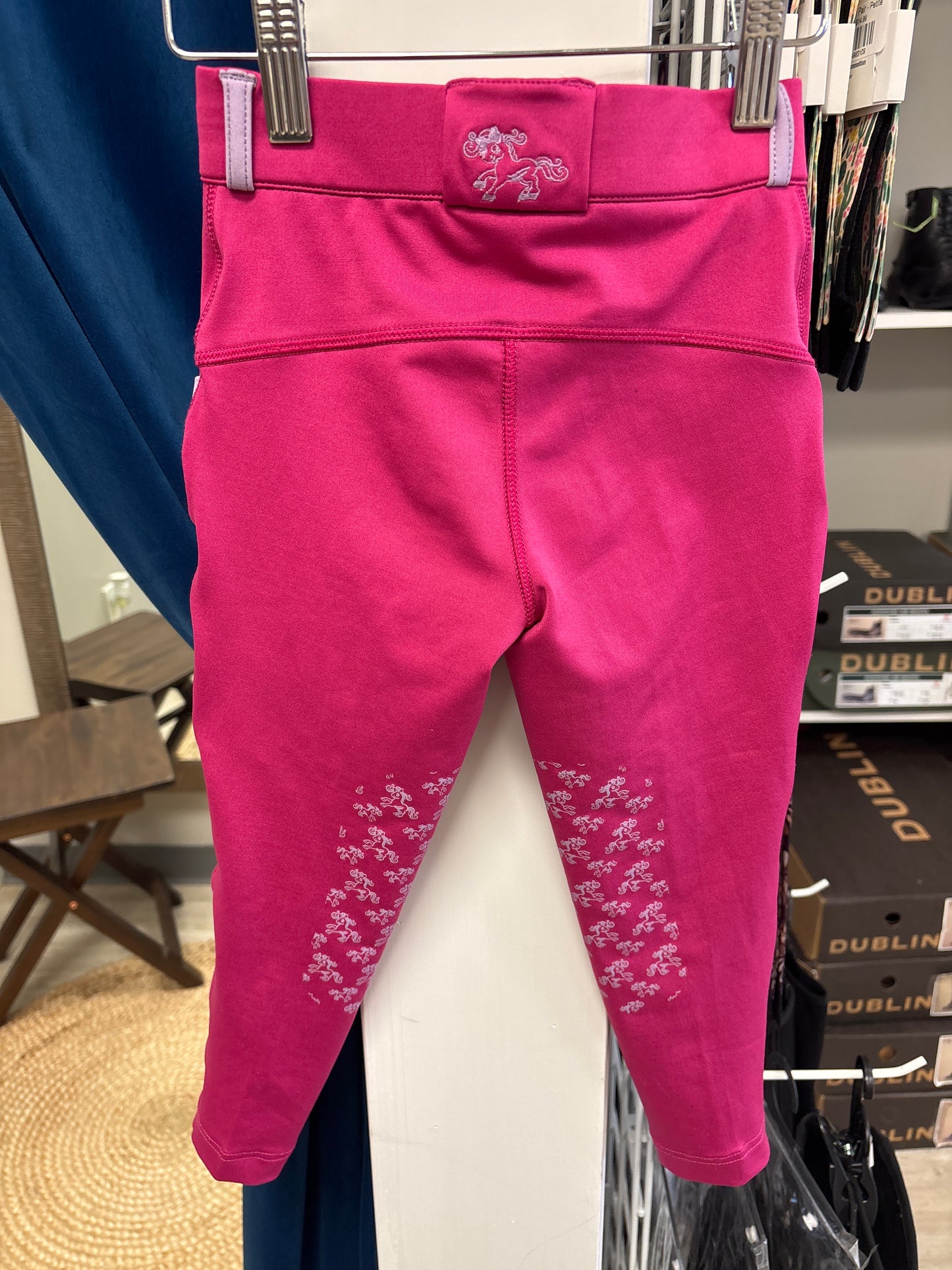 Belle and Bow Pink Tights - Girls 5