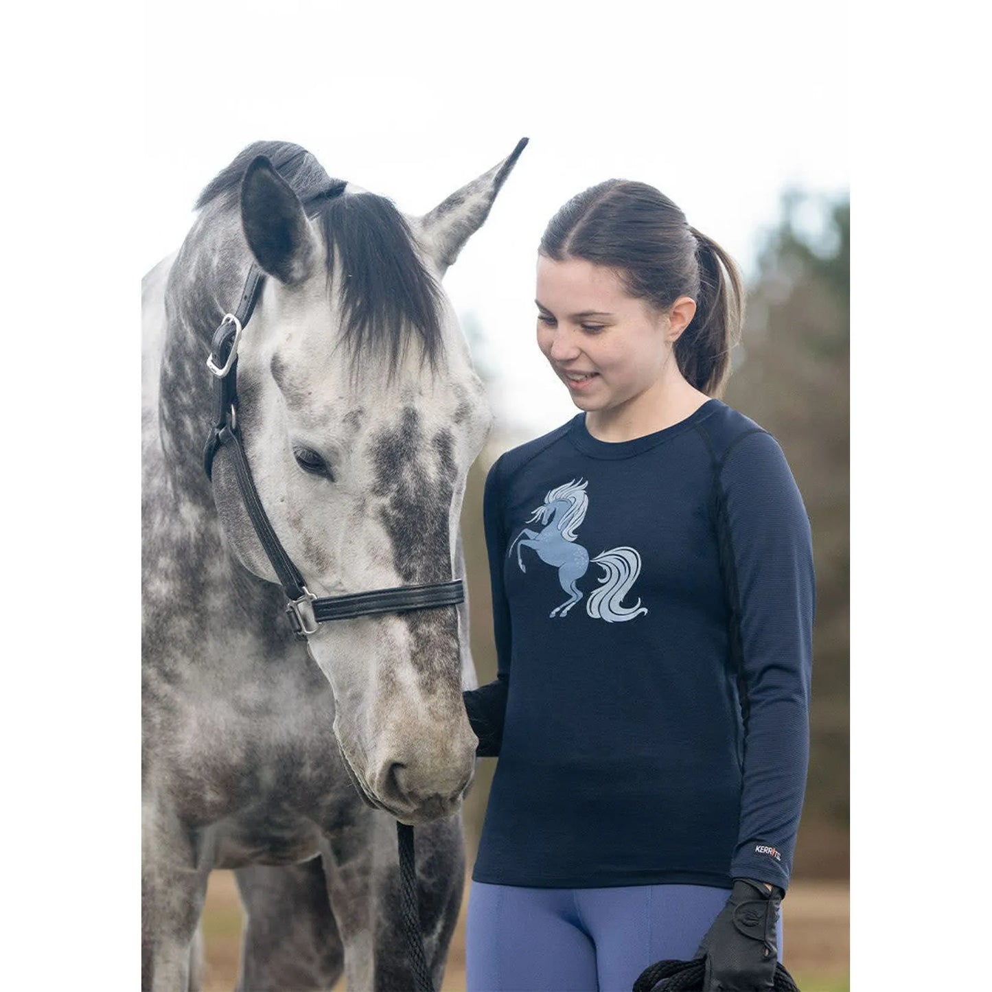Blue horse long sleeve