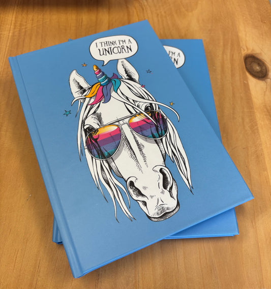 Hard Backed Journal - Unicorn: Blank