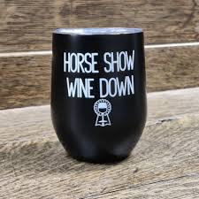 Spiced Equestrian Horse Show Wine Down Insulated Cup