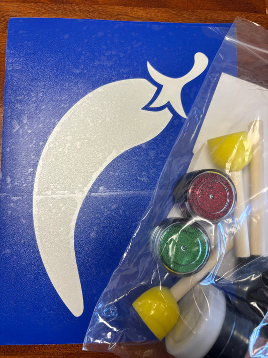 Armor Equestrian Stencil - Chili Pepper