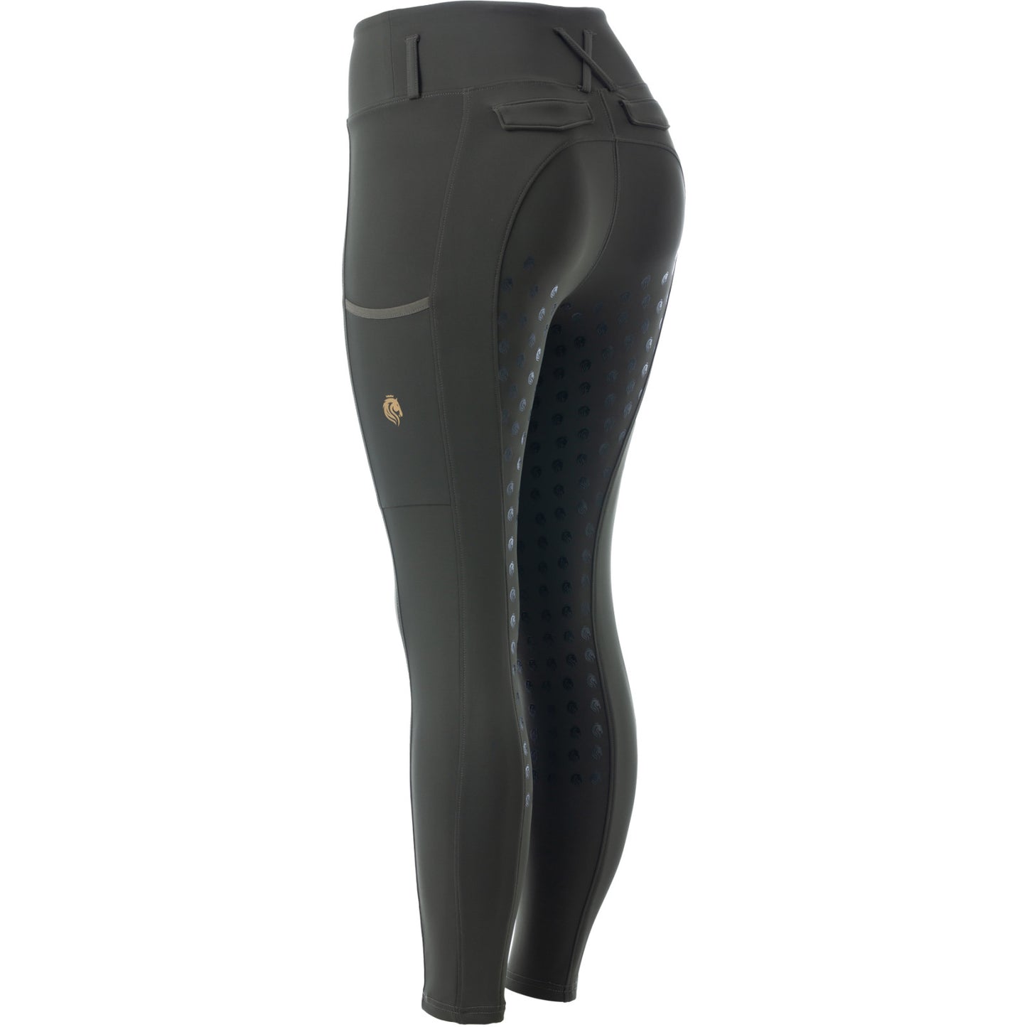 Equinavia Inga Womens Full Grip Tights - Olive Green