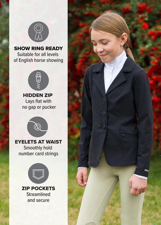 Kids black show coat