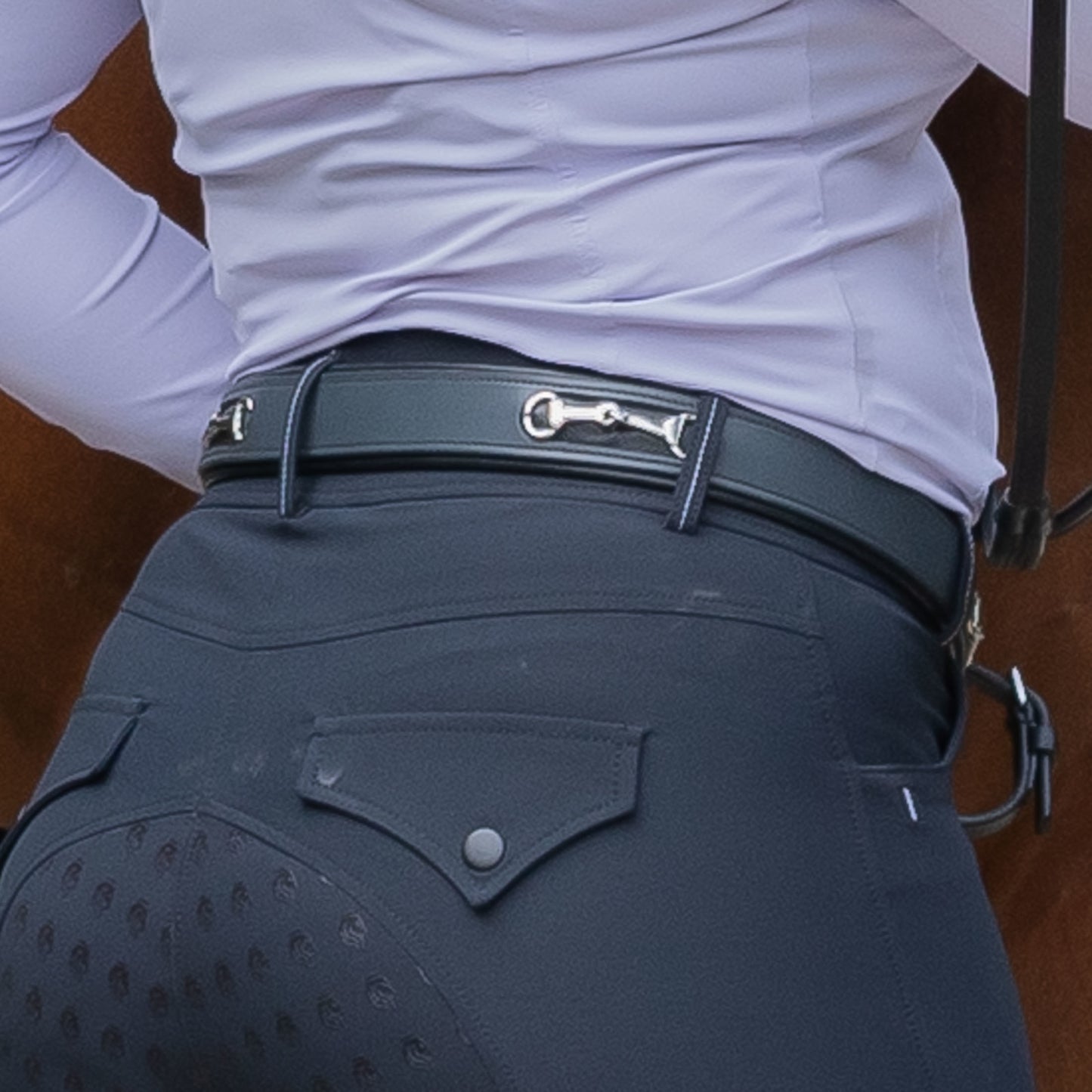 Equinavia Leather Bit Belt - Black