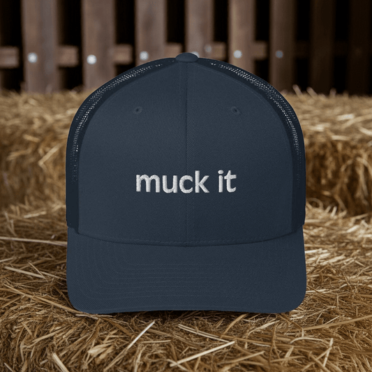 Muck It Retro Trucker Hat - Navy
