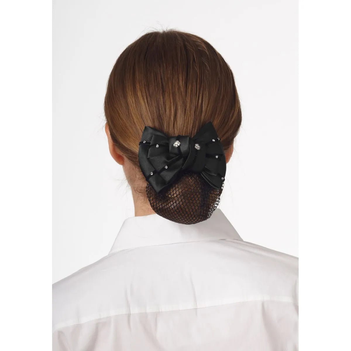 Show hair net and bow