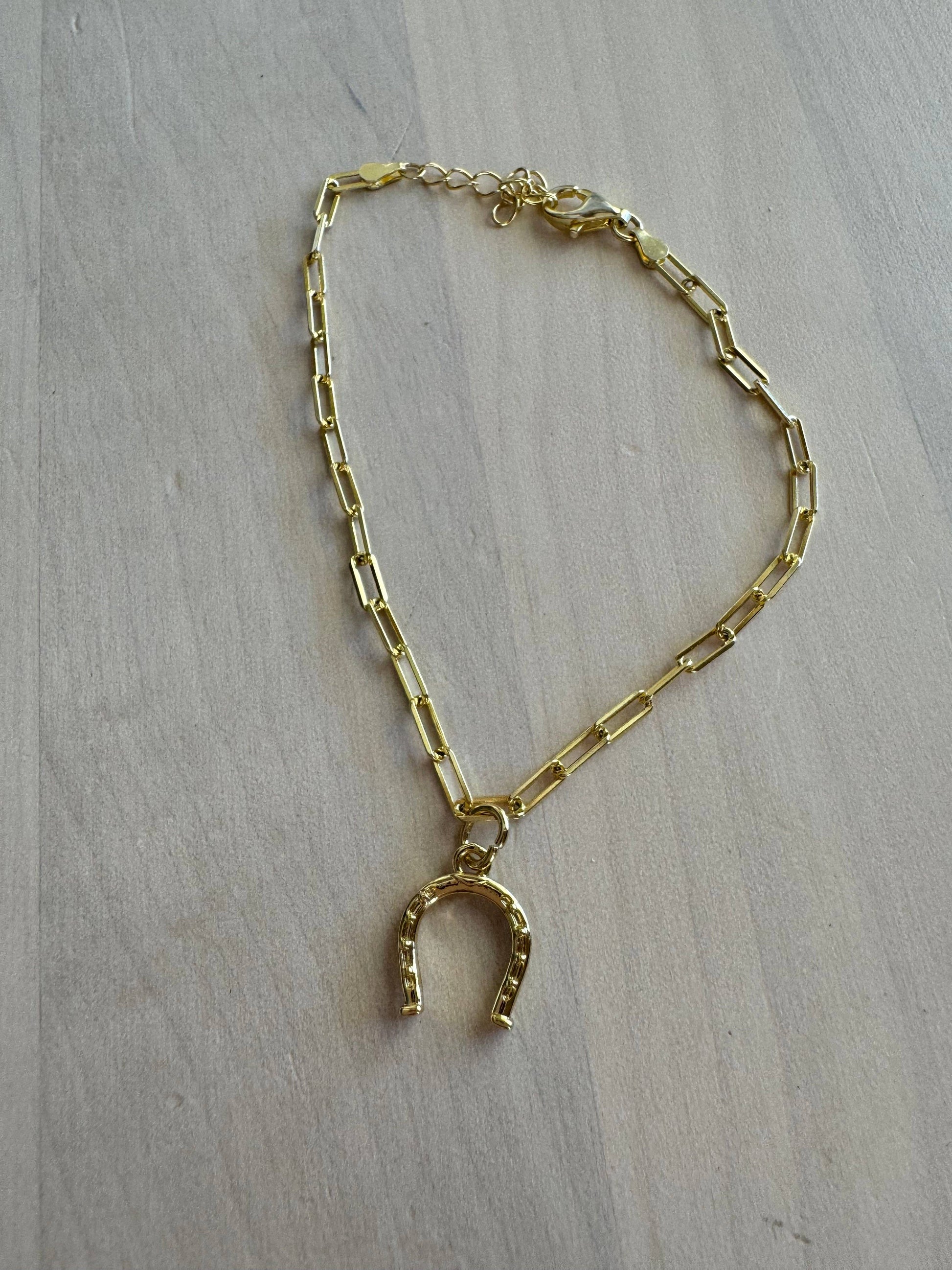 Horse shoe charm bracelet