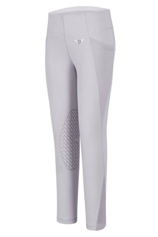 TuffRider Children's Minerva EquiCool Tights: Lilac Gray