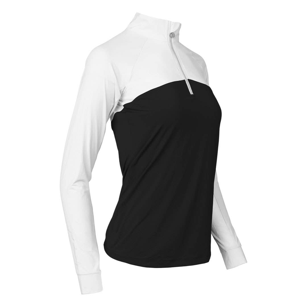 Dapplebay Lady Riding Top: Black/White