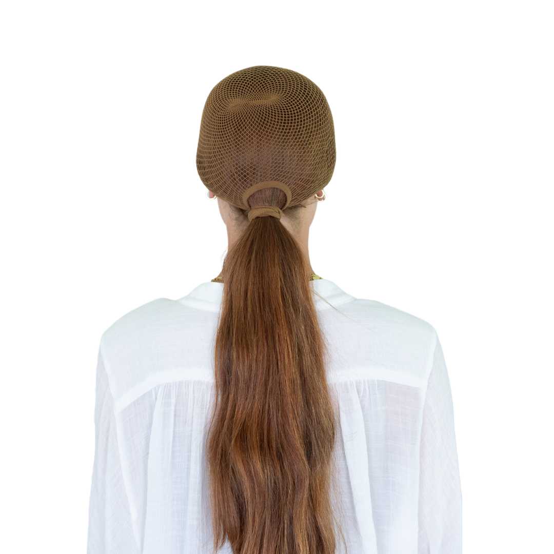 Equestrian auburn hair nets