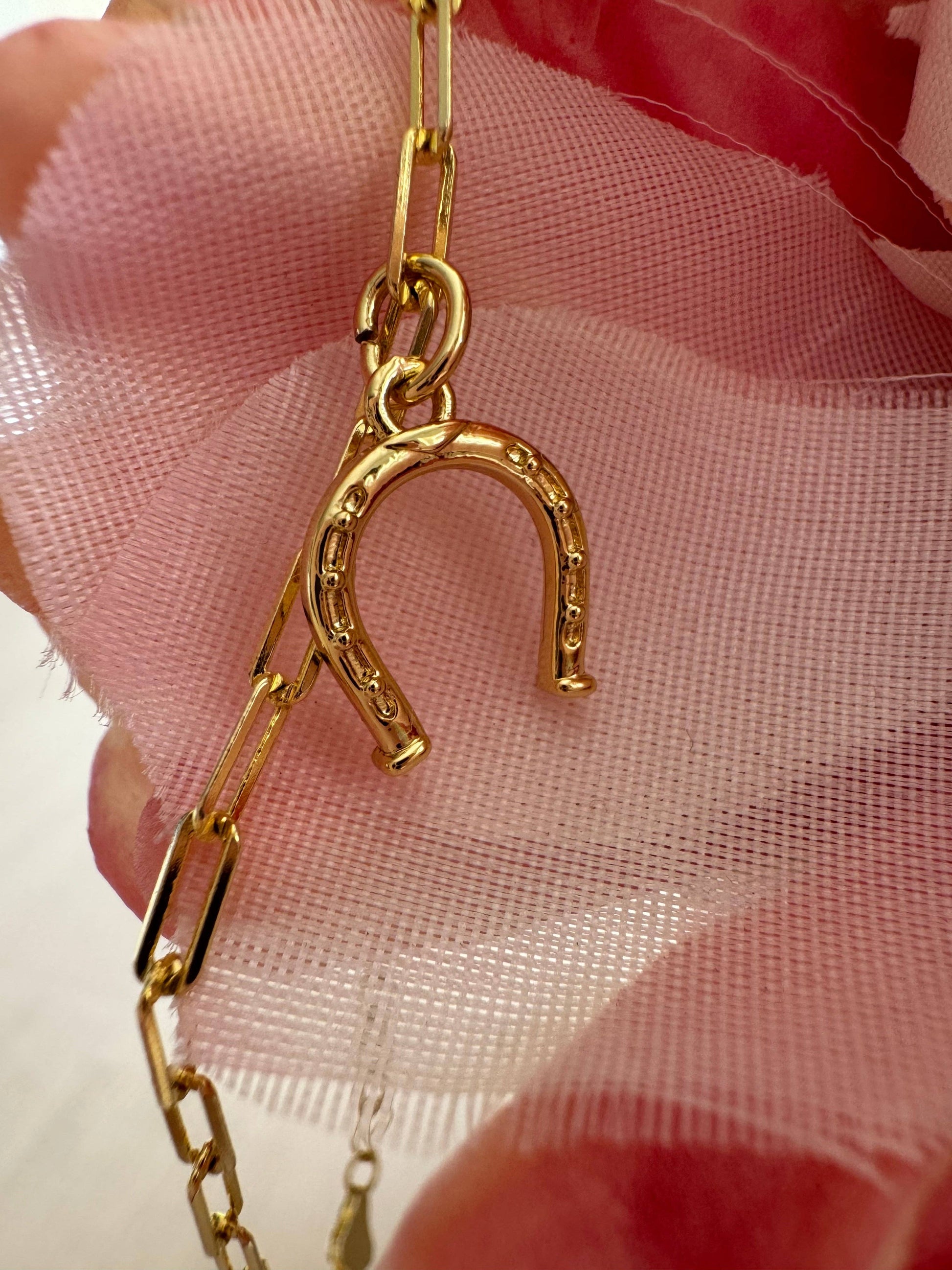 Horse shoe charm bracelet