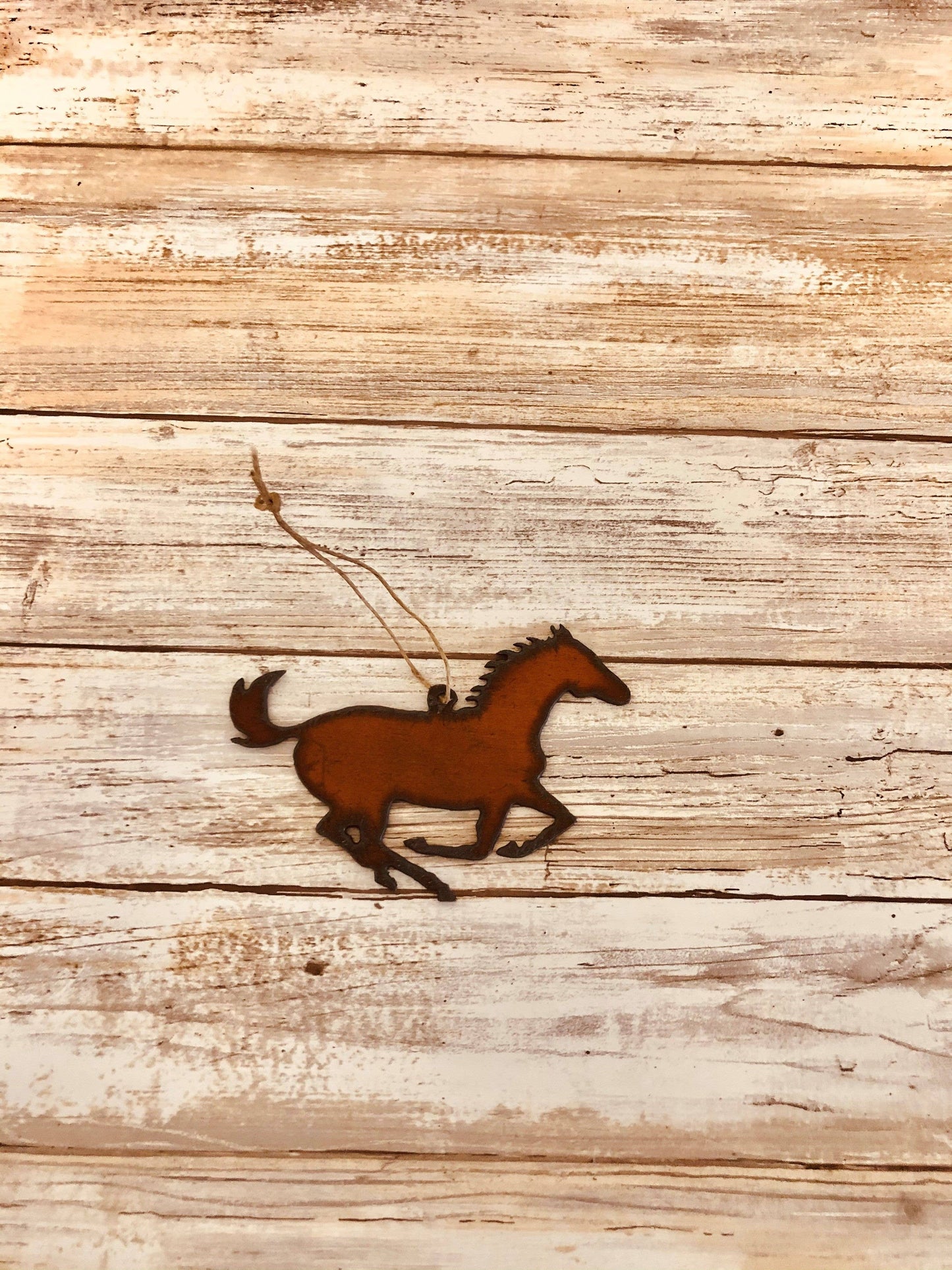Running Horse Metal Ornament