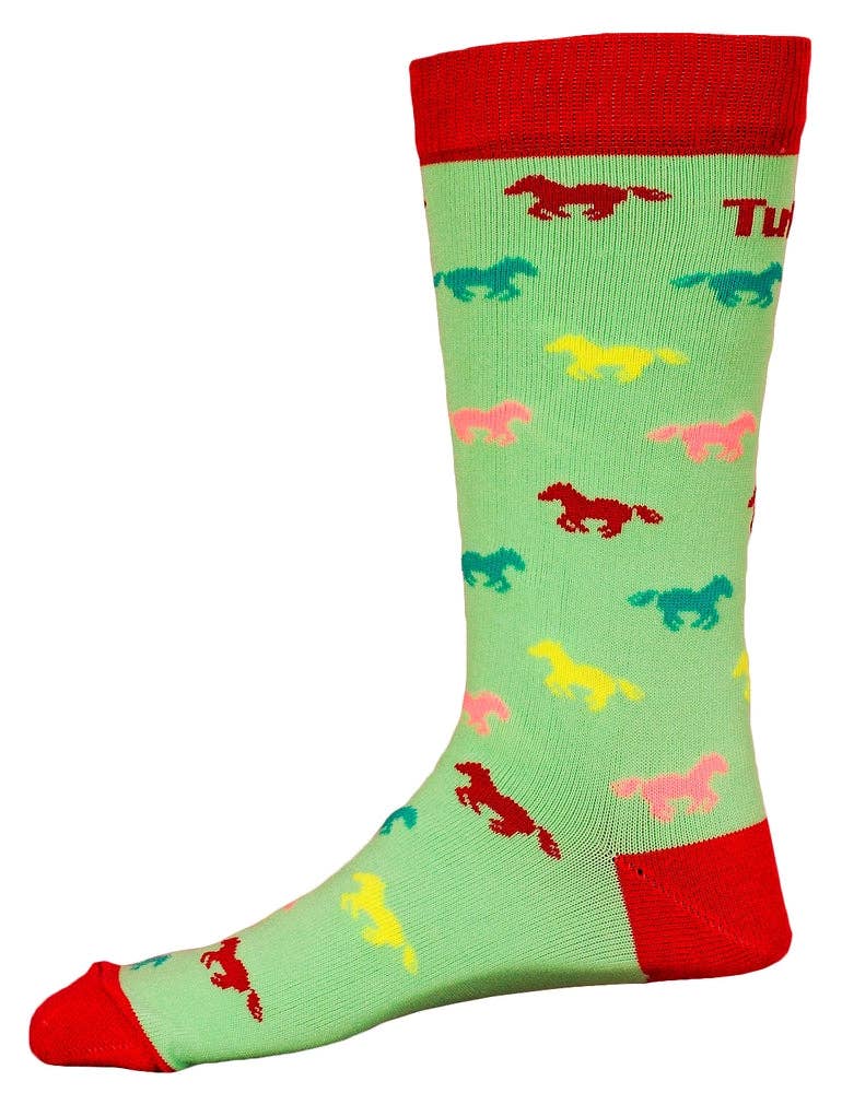 TuffRider Neon Pony Kids Socks: Neon Pink