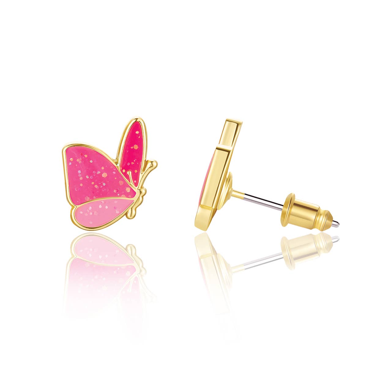 Pink Butterflies earrings