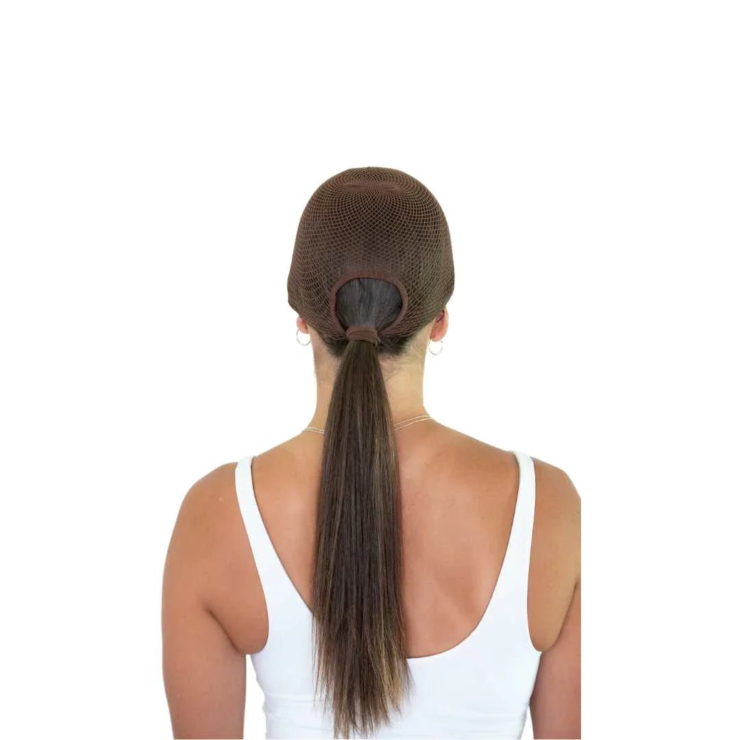 Equestrian brown hair nets