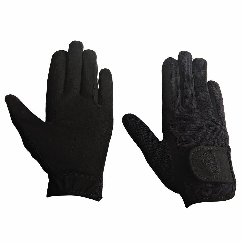 TuffRider Children's Performance Riding Gloves: Navy
