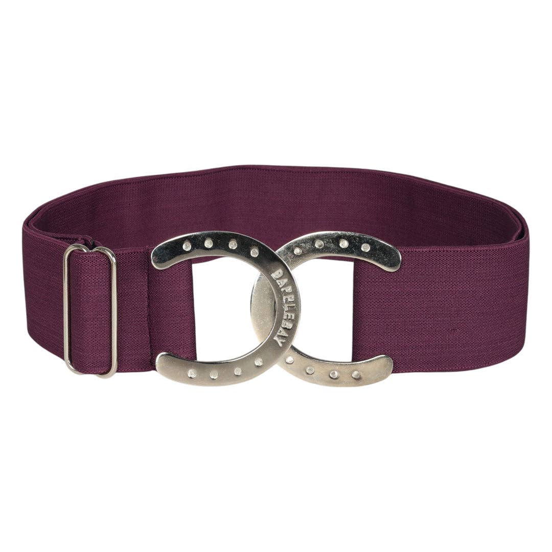 maroon horseshoe belt
