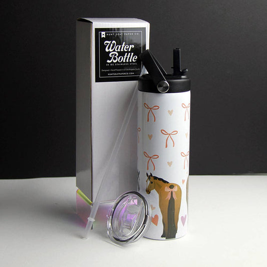 Horse bow water bottle