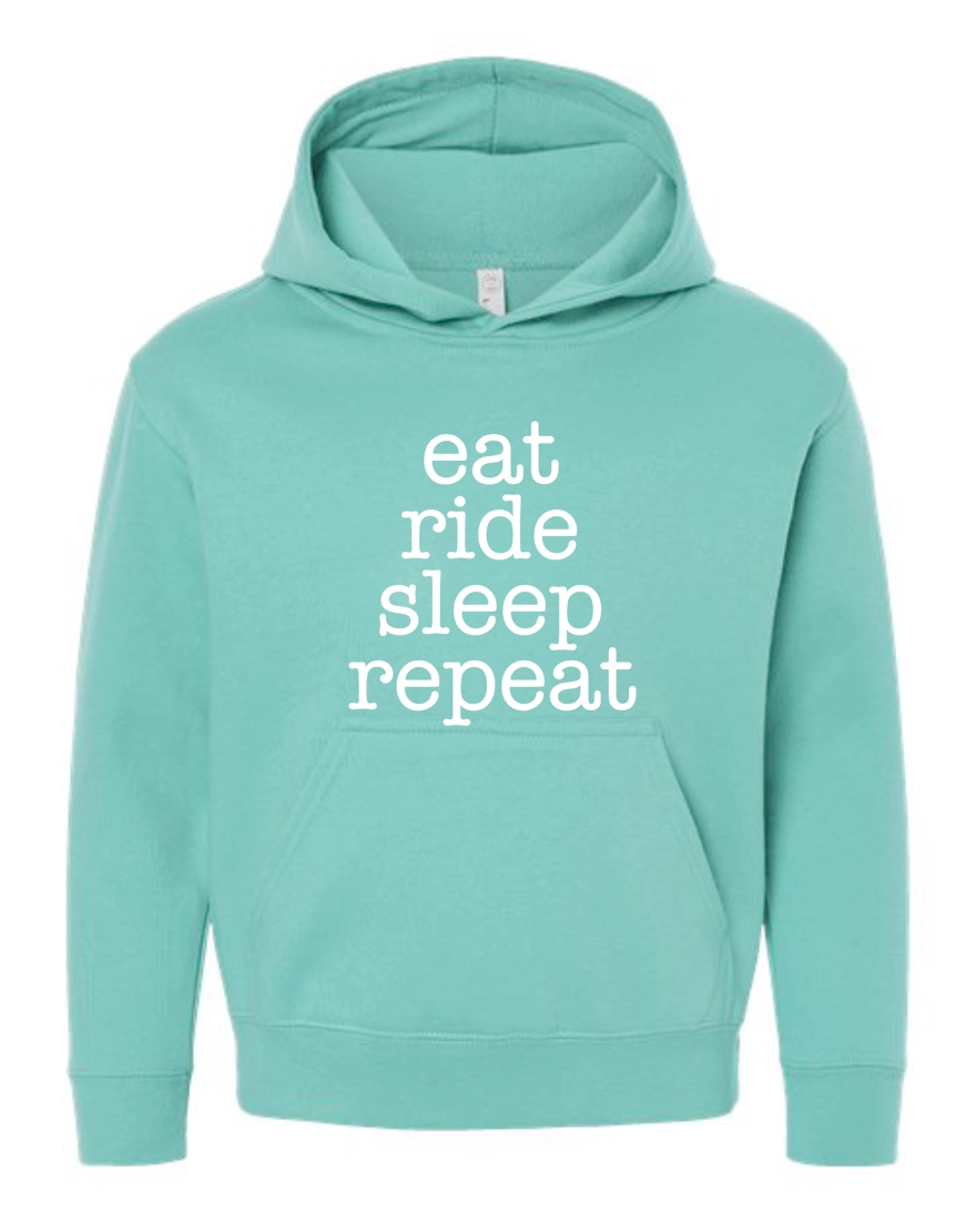 Equine and Design Eat, Sleep,Ride Hoodie