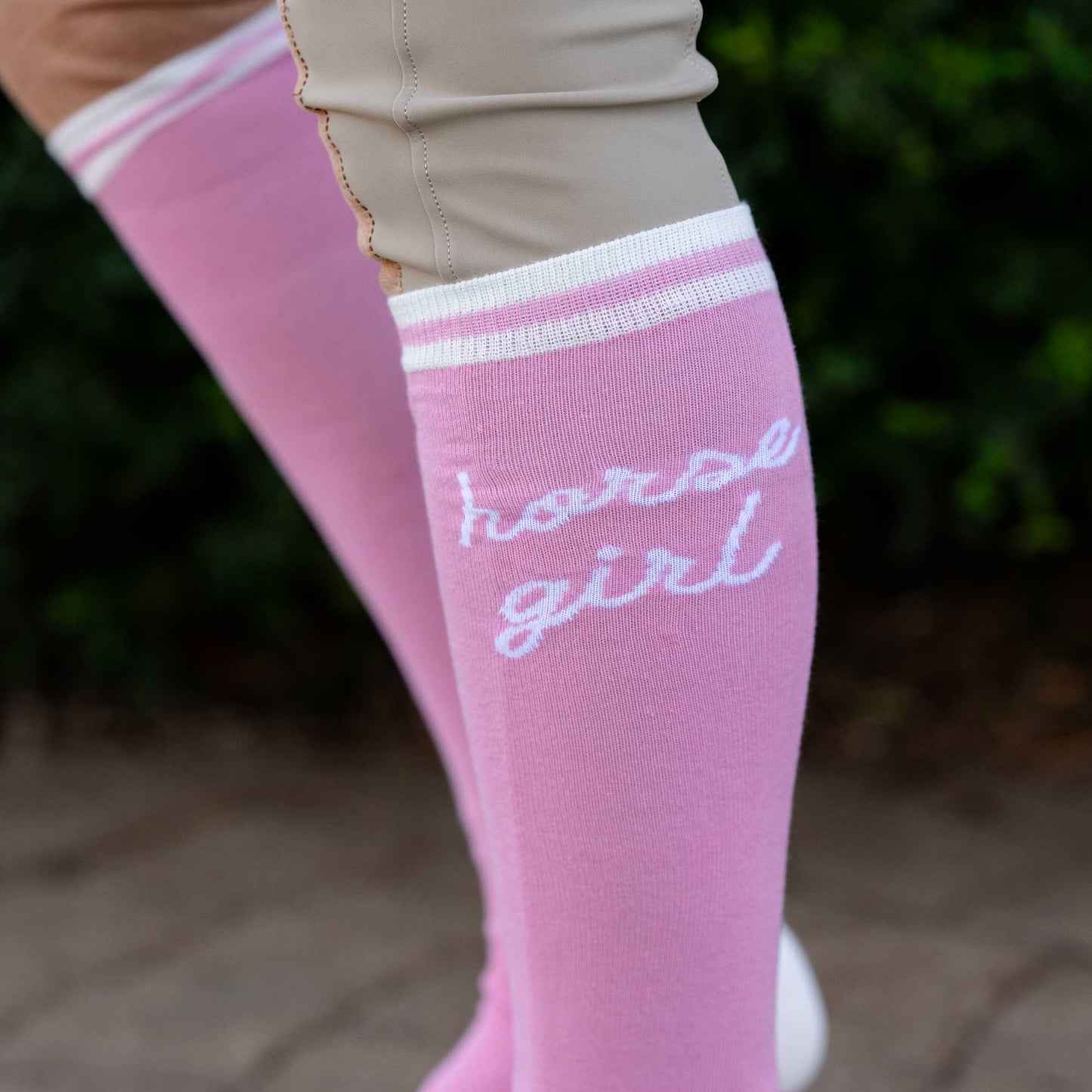 Dapplebay Knit Boot Socks - Horse Girl: Pink / One Size