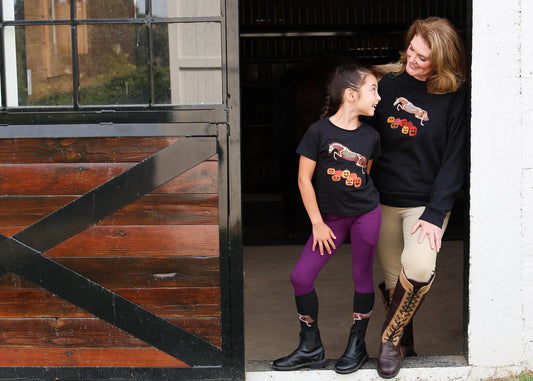 Dapplebay Ladies Pumpkin Jumper Sweatshirt: Black