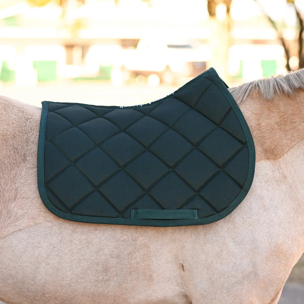 saddle pad in hunter green