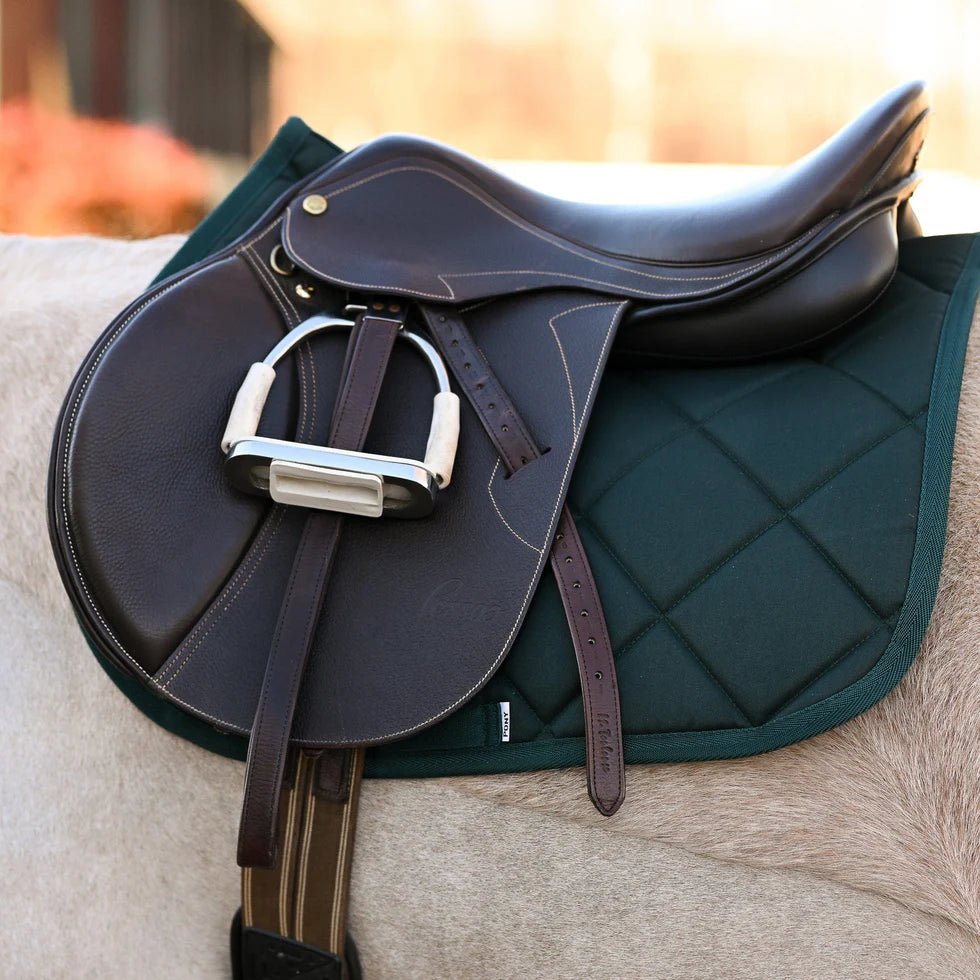 saddle pad in hunter green