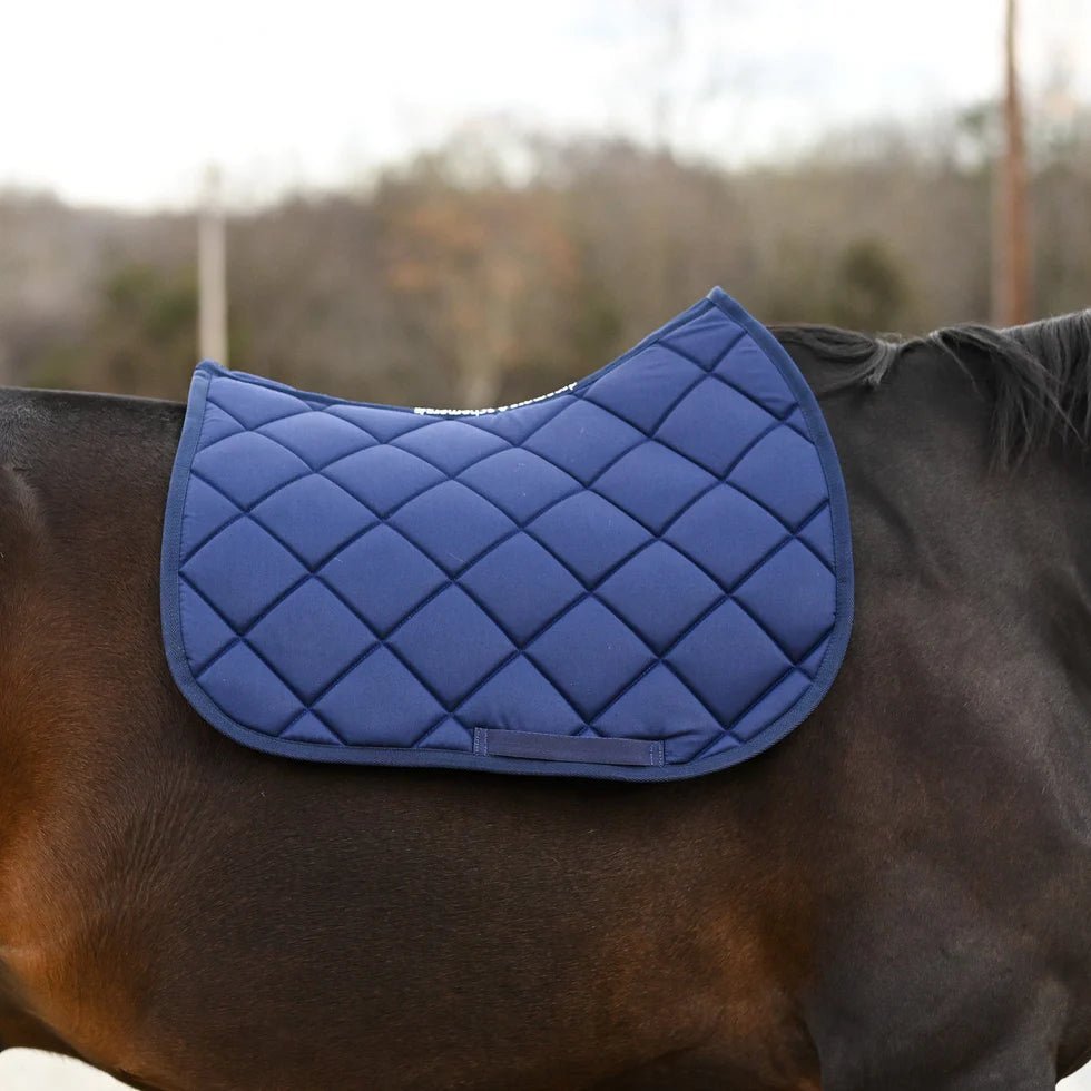 saddle pad in navy blue