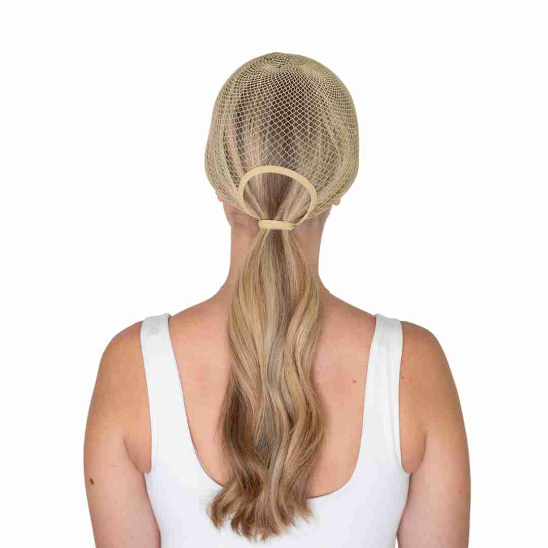 Equestrian blonde hair nets