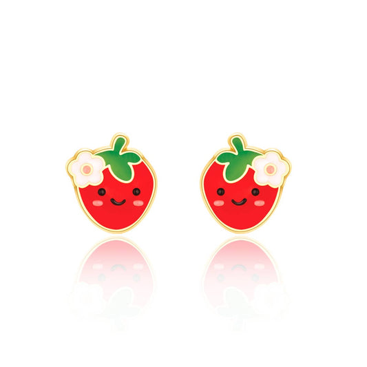 Strawberry stud earrings
