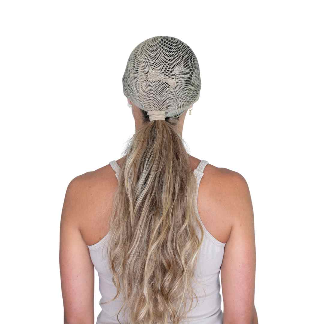 Equestrian blonde hair nets
