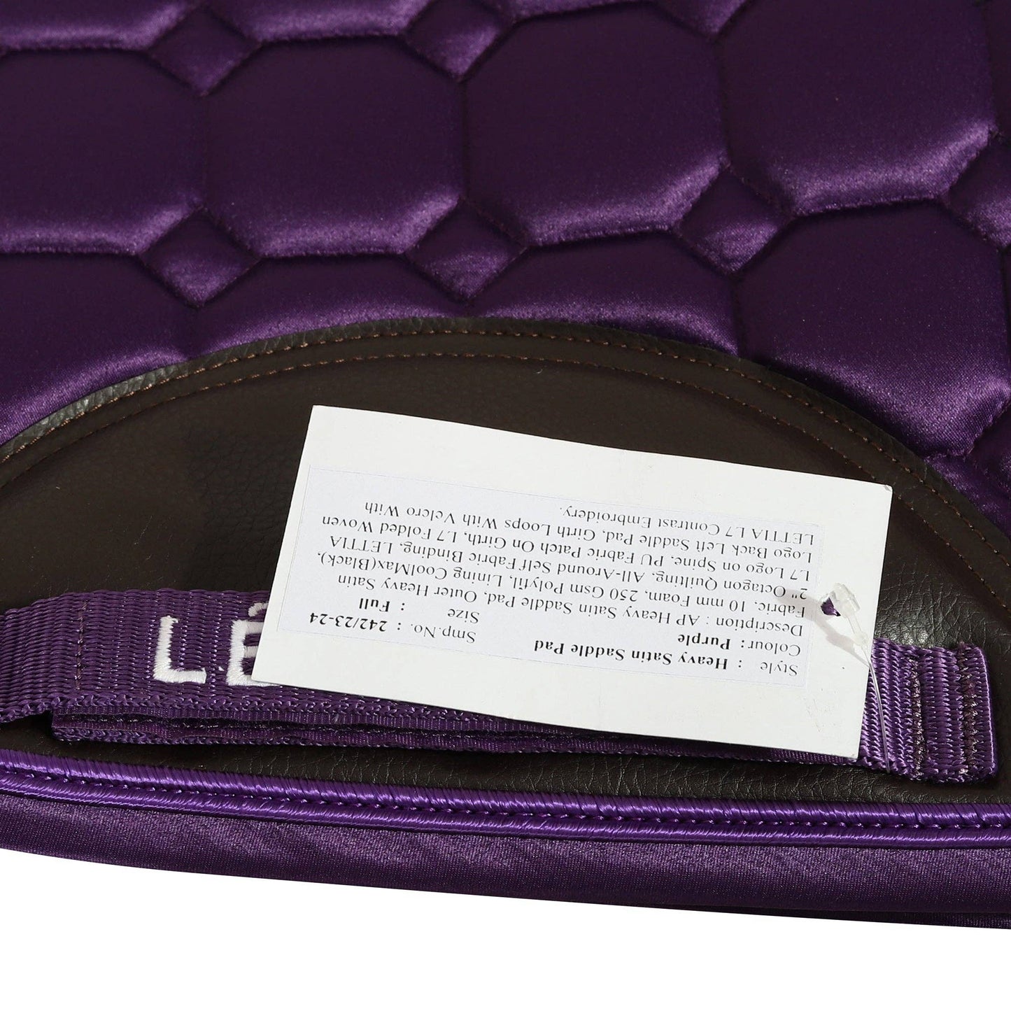 Lettia Infinity Collection All Purpose Saddle Pad: Purple