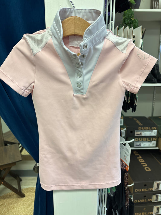 Girls Short Sleeve Pink Sun Shirt - 5