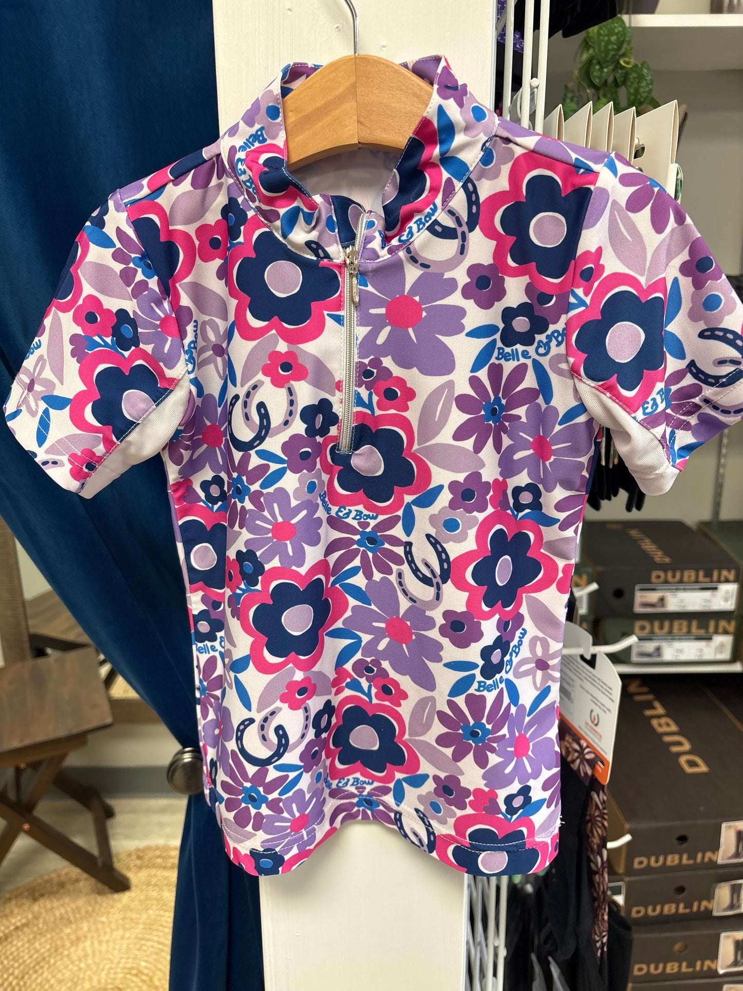 Belle and Bow Flower Sun shirt - Girls 4