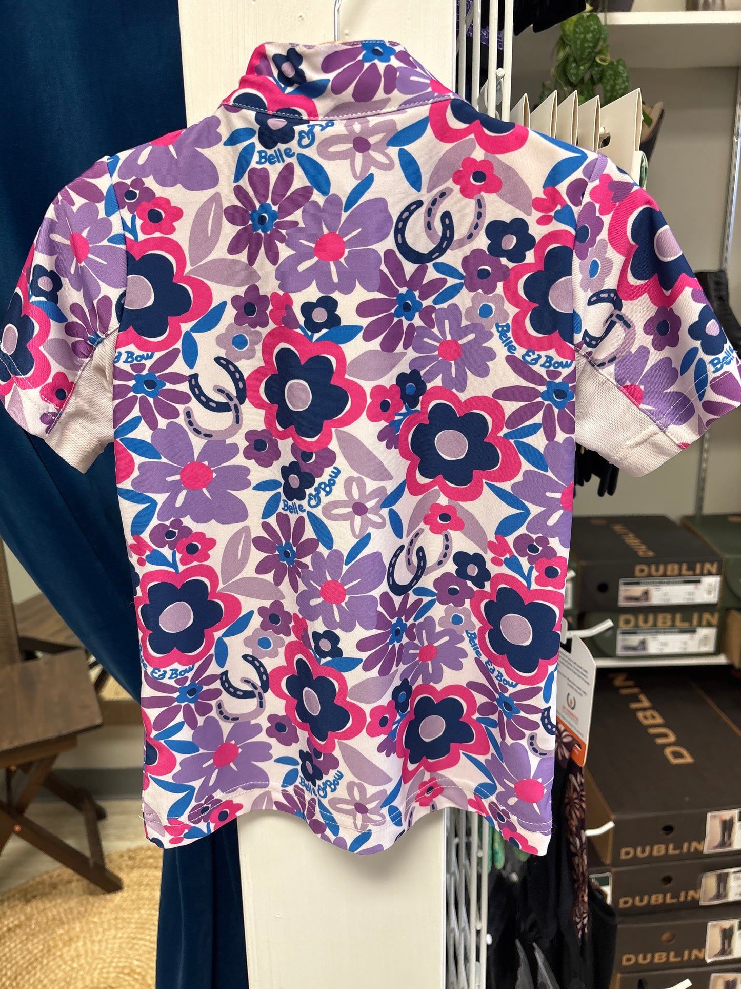 Belle and Bow Flower Sun shirt - Girls 4