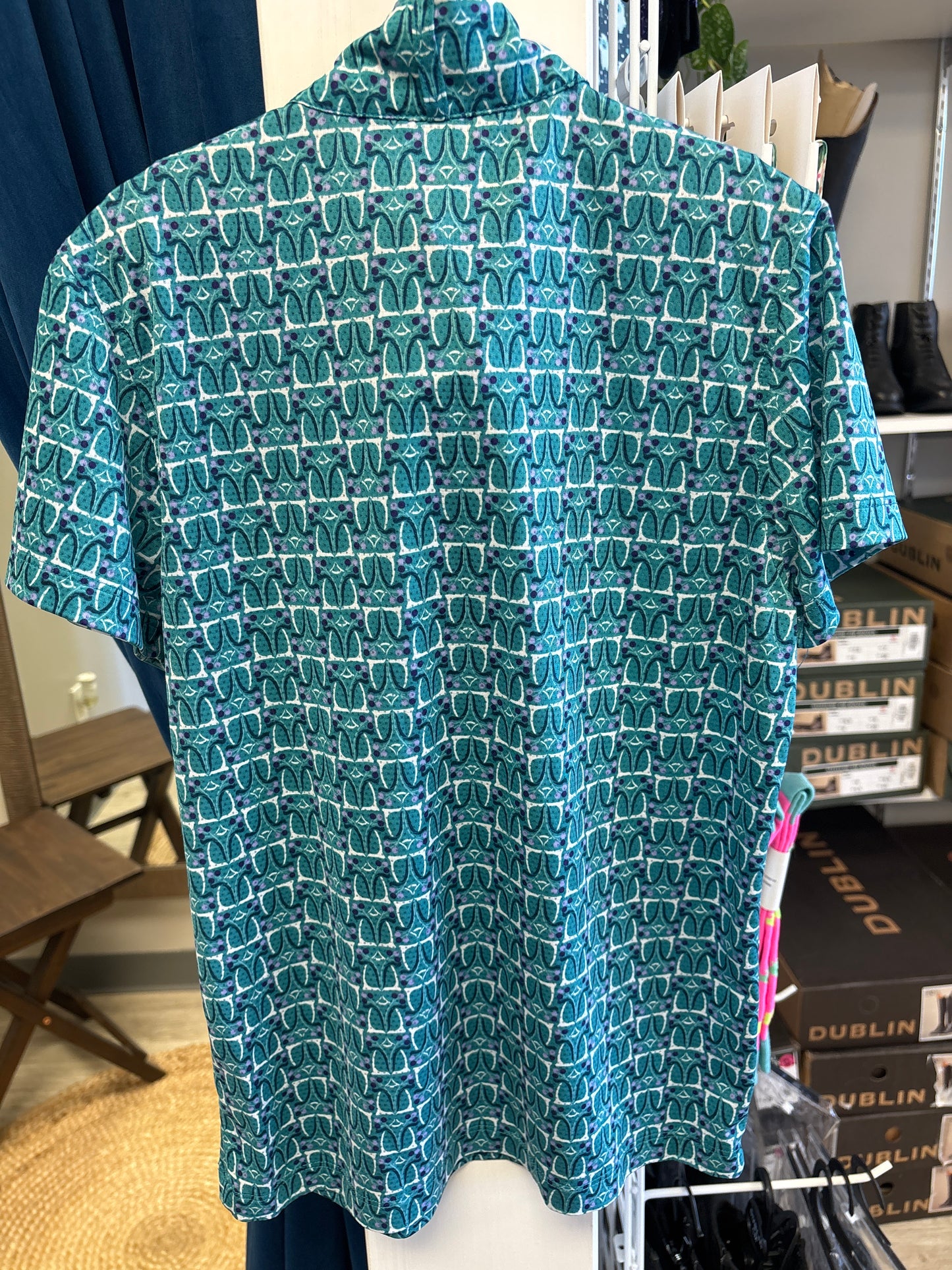 Kerrits Kids Teal Ice-Fil Riding Shirt - L