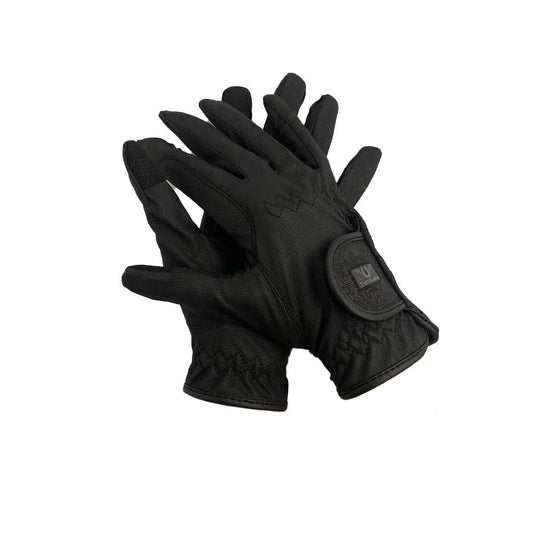 TuffRider Ladies Glitter Strap Gloves: Black